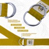 Yoga Strap Belt with Metal D-Ring Buckle, 6ft long &