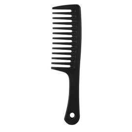 Kmchilj Wide Tooth Anti-Knotting Comb - Anti-Static and Durable, Suitable for Wet or Dry, Long or Short Hair, Reduces Tangling and Hair Loss (Black)