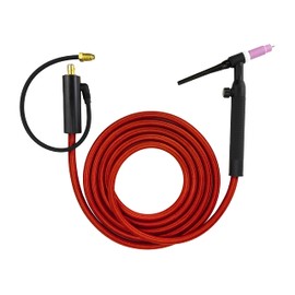 SÜA - 26V Series - 200 Amp - Air Cooled - TIG Torch with Valve - 12.5 feet 1-Piece SÜAFlex Cable - Dinse 35-70 Connector
