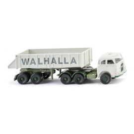 Wiking 067712 Rear Tipper Trailer (Man Break Tow) Miniature Model 1:87 Not a Toy
