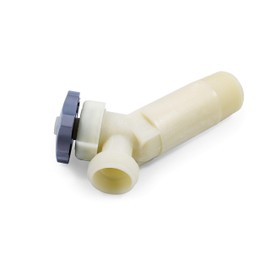 Camco 11523 3/4" Plastic Water Heater Drain Valve with 2-1/2" Shank, White
