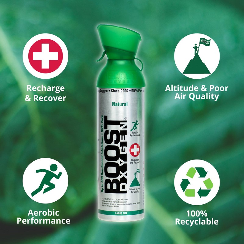 Boost Oxygen Large Natural 10 Liter Canister | Respiratory Support