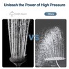 BRIGHT SHOWERS High Pressure Rain Shower Head, Fixed Shower Head