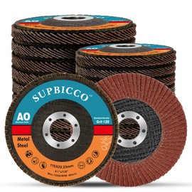 SUPBICCO 20 Pack 120 Grit Flap Discs 4 1/2 for Angle Grinder, Type 29 Abrasives Sanding Flapper Disc, Aluminum Oxide Grinding Wheel