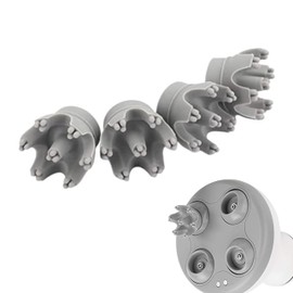 4 Beavorty Head Massager, Scalp Washer for the Shower, Massage Head, Face Massager, Accessories for Massagers, Replacement Head for Massager, Electric