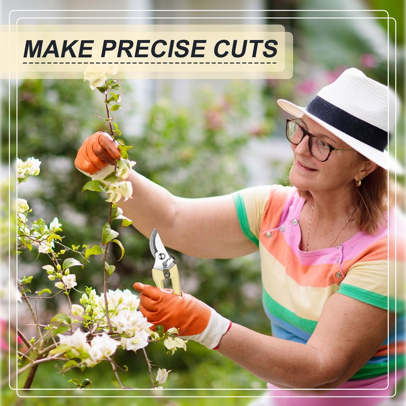 Chumia 6 Pcs Garden Flower Shears Pruning Scissors Heavy Duty