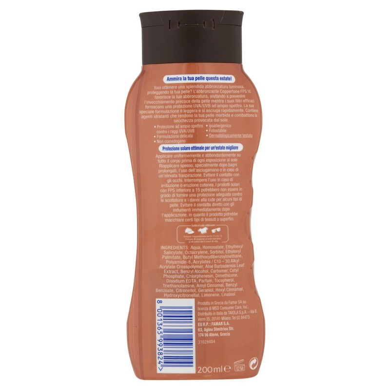 Tanning Sun Protection Base SPF10 200 ml