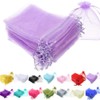 Time to Sparkle 25 Pieces Pouches Organza Gift Bags Oragnza