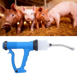Natudeco Continuous Syringe Livestock Syringe Adjustable Continuous Injector Cattle Syringe Gun Injector Veterinary Accessory for Pig Cattle Sheep 70ml