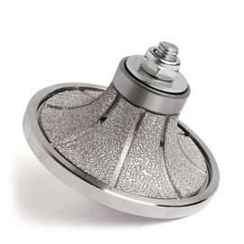 Z-LION B25 1" Diamond Hand Profile Wheel Router Bit Half Profiler Wheel for Granite Concrete Marble Edge with 5/8"-11 Thread