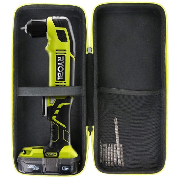 khanka Hard Travel Case Compatible with Ryobi P241 One+ 18 Volt Lithium Ion 130 Inch Pounds 1,100 RPM 3/8 Inch Right Angle Drill