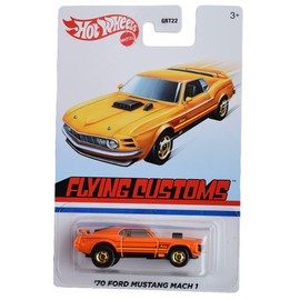 Hot Wheels '70 Ford Mustang Mach 1, [Orange] Flying Customs