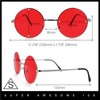 SA106 Summer Color Gradient Lens Circle Lens Round Hippie Sunglasses