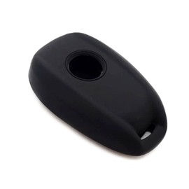 Silicone Car Key Fob Cover for Alfa Romeo 2020 2021 Giulia Stelvio Mito Giulietta Tonale 5 Button (Black)