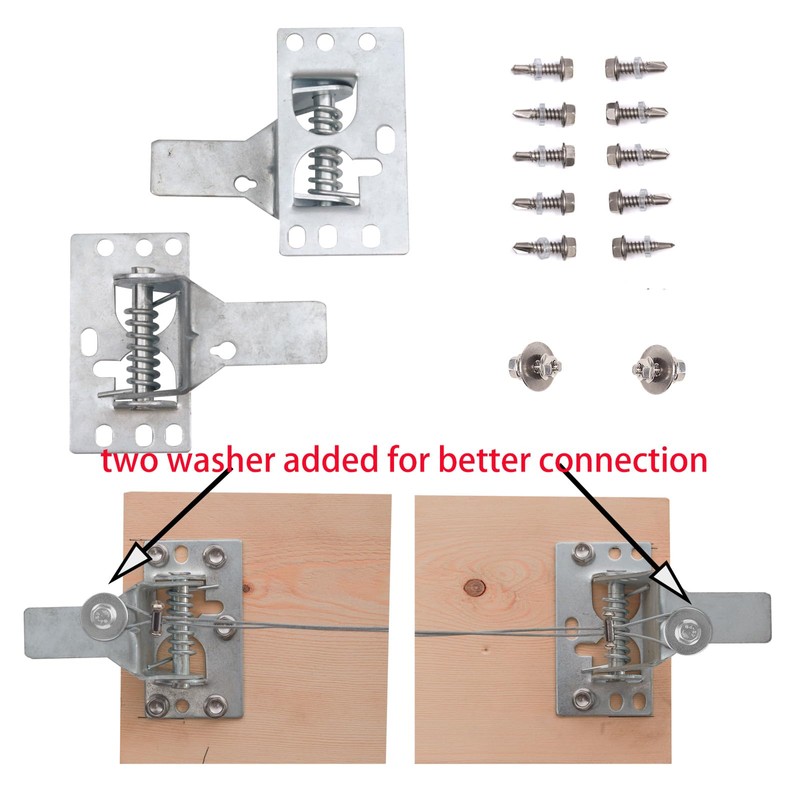 Garage Door Lock Kit with Spring Latch （Including All Hardware）
