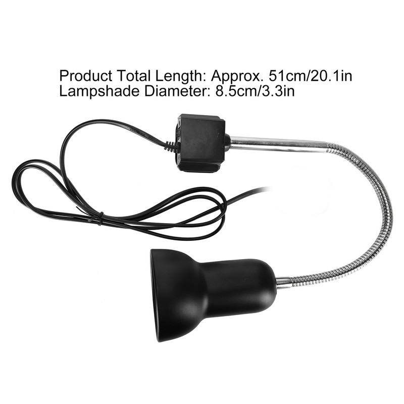 25W Reptile Heat Bulb Clamp Light Set 360 Degree Rotation