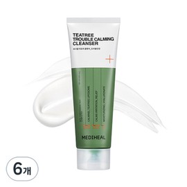 Mediheal Tea Tree Trouble Soothing Cleansing Foam, 120ml, 6 pieces / 메디힐 티트리 트러블진정 클렌징폼, 120ml, 6개