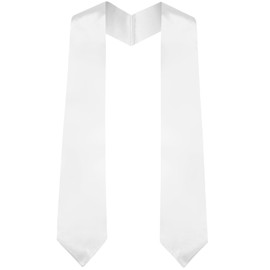 Hisxierng Graduation Stoles White Unisex Adults Graduation Stole Class of 2025 Stoles for Graduation 2025 Graduation Sashes Senior Graduation Gifts for Her Him Stole for Adult Students Men Women