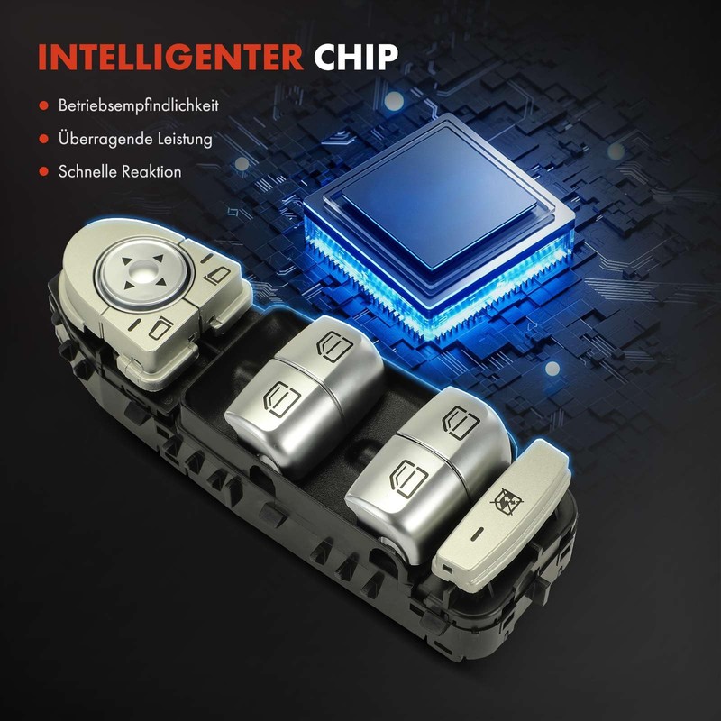 Frankberg Electric Window RegulatorSwitches Front Left Compatible with C-Class W205