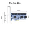 12 ports PCIe SATA Expansion Card, Including 12pcs SATA Cables,