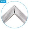 8 Pcs Stainless Steel L Bracket 5 x 5 inch