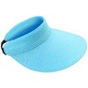 MK MATT KEELY Women's Foldable Straw Sun Hat Visor Cap