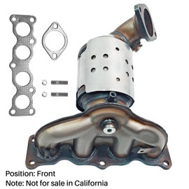 [Front]FortunaFlow Exhaust Manifold Catalytic Converter Compatible with Hyundai Sonata 2016-2019,Kia Optima 2016-2020 2.4L[EPA Compliant high flow standard]