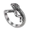 CrownOfRibbons Snake Ring in Silver Tone, Adjustable in a Jewellery