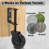 Auxdee 4.3 Inch Heavy Duty Fence Gate Wheel with Universal