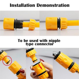 27Pcs Garden Hose Connector Kit. 1 Nozzle,5 Hose Quick Connector,3 Hose Repair Connector,1 Hose Waterstop Connector,2 Double Male Snap Connector,2 Hose Tap Connector 1/2'' and 3/4'' Size 2-in-1etc