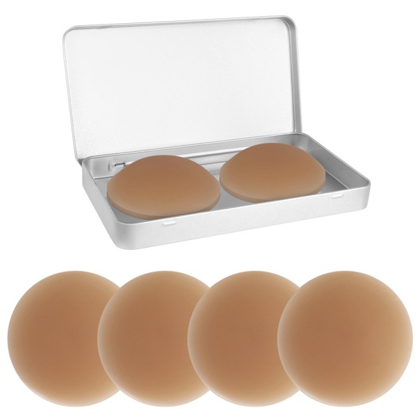 Reusable Nipple Covers for Women – 2 Pairs Silicone Breast