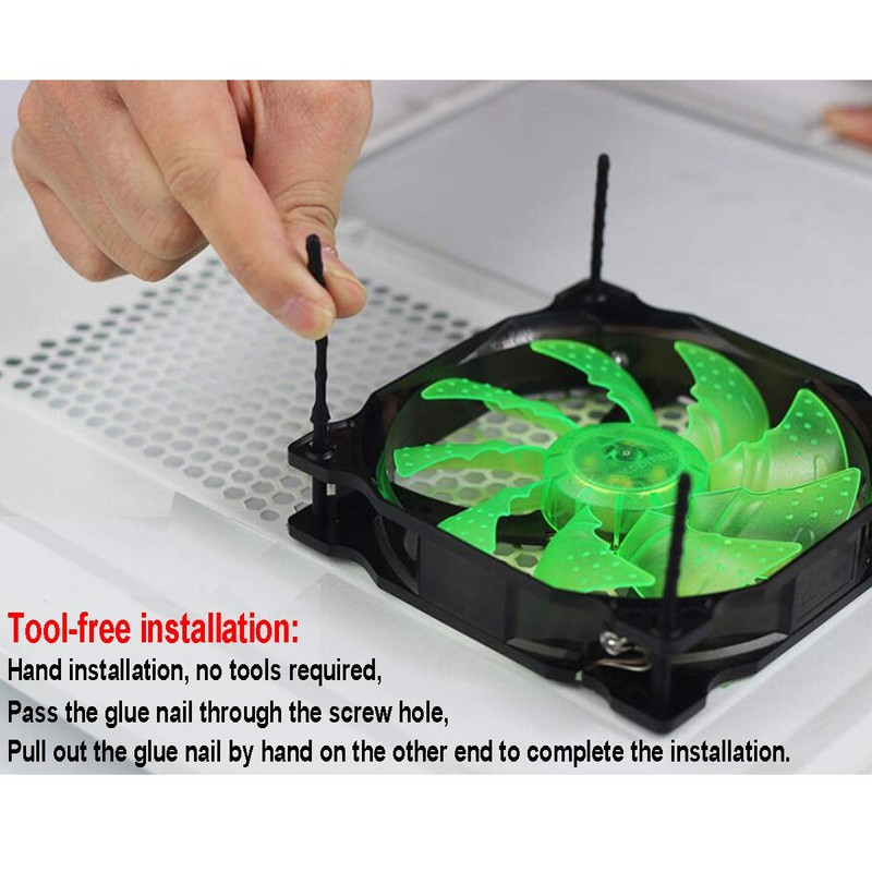 20PCS PC Case Fans Computer Cooling Fan Mount Screws, CPU