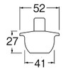SANEI Rubber Stopper for Bath, TOTO Type, with Flange, without