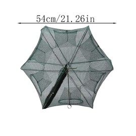 Changyeah Fishing Net, 6 Hole Trap for Fishing, Foldable, Foldable Bait Fish Trap, Foldable Crab Fish Trap, Casting, for Catching Fishing, Shrimp, Crab, Crawfish
