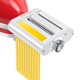 Pasta Maker Attachment for KitchenAid Stand Mixers 3 in 1 Set Includes Pasta Roller Spaghetti Cutter & Fettuccine Cutter, Pasta Attachment for KitchenAid By Jovan Home