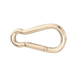 Campbell Chain 3/4 in. Dia. x 4-11/16 in. L Polished Stainless Steel Spring Snap 450 lb.