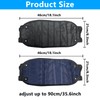 2 Pcs Adjustable Airplane Foot Rest with Breathable Mesh -