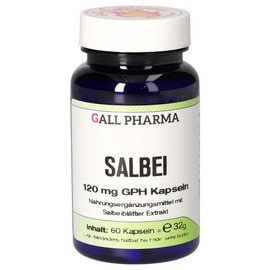Gall Pharma Sage 120 mg GPH Capsules, Pack of 1 (1 x 60 Items)