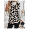 BEAUDRM Women's Y2k Leopard Print Vest Top Button Down Sleeveless