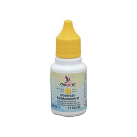 Artidee Creartec Universal Colour Concentrate, Colour: Lemon Yellow, for Mixing with a Wide Range of Materials such as Varnishes, Glues, Casting Compounds and Paint, 25 ml, Made in Germany