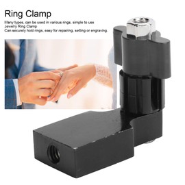 Brrnoo Ring Fixture Clamp Holders, Jewelry Ring Fixed Setting Polishing Engraving Tool Kit(Black)