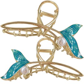 Baluue 2pcs Hairpin Hair Styling Accessories Hair Clip Hair Claws for Thick Hair Large Claw Clips for Thick Hair Eyelid Tape Double Sided Hair Claw Clips for Thick Hair Pearl