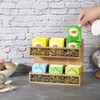 QILICZ Teebox Teebeutel Organizer,Teekiste Exquisite durchbrochenes mit 6 Fächern Teehalter,Vertikaler
