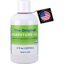 The Original Soapstone Oil ™ - Food Safe Blend of Natural Oils Soapstone - Kitchen Countertop Cutting Board Finish Wax - Organic Safe Less Frequent Oiling (4 oz)