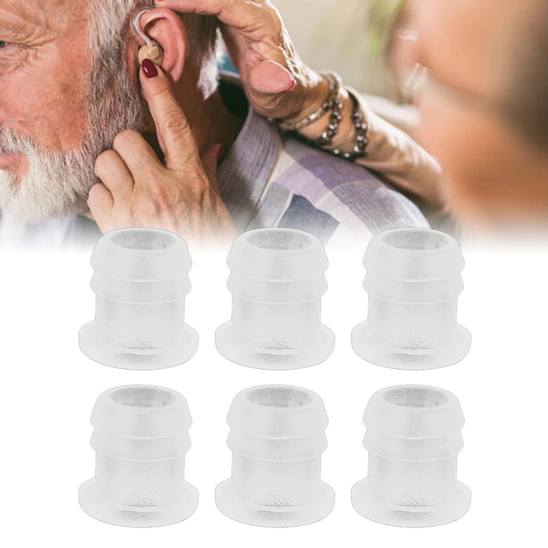 30pcs Earmold Locks Small Plastic Soft Transparent Earmold Tubing Locks