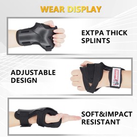 Wrist Guards,Adults/Kids Wrist Pads Boys Girls Children Protective Street Sports Skate Pads for Skateboarding Skating Snowboarding Outdoor Extreme Sports