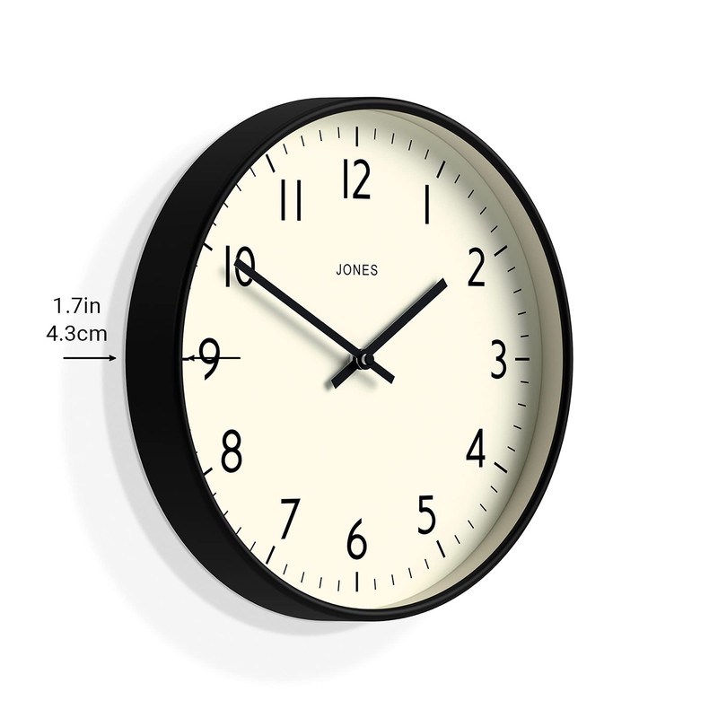 Jones Clocks® Studio Round Wall Clock - Round Clock -