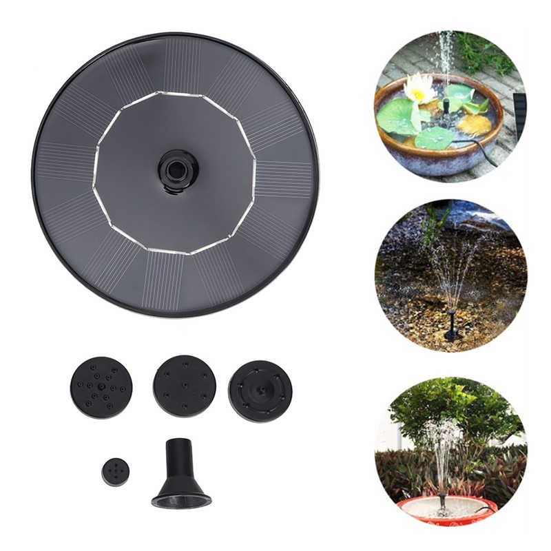 Solar Powered Floating Fountain Bird Bath Water Pump Garden Pond