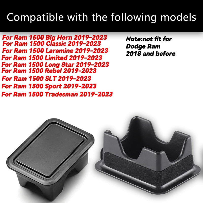 TXWWXT Bed Rail Stake Pocket Covers Fit for Dodge RAM