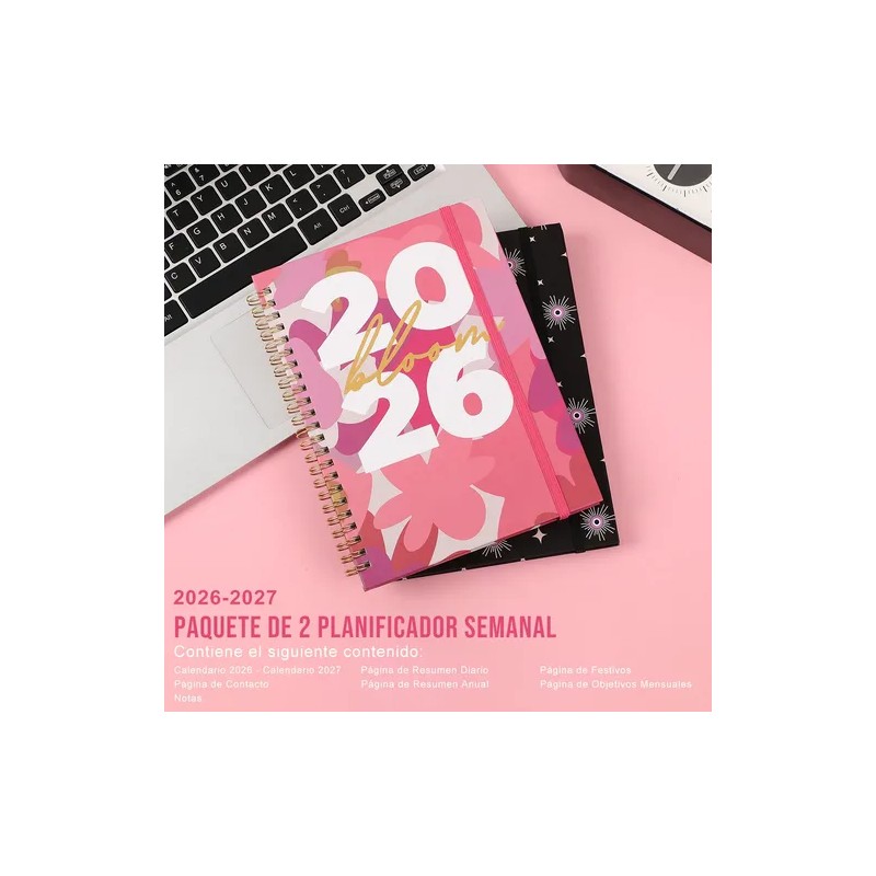 2026 Agenda Diaria 2pz, A5 Organizadora San Valentín Regalos